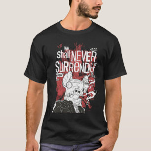 Watch Dogs Legion Pig Mask We Shall Never Surrende T-Shirt