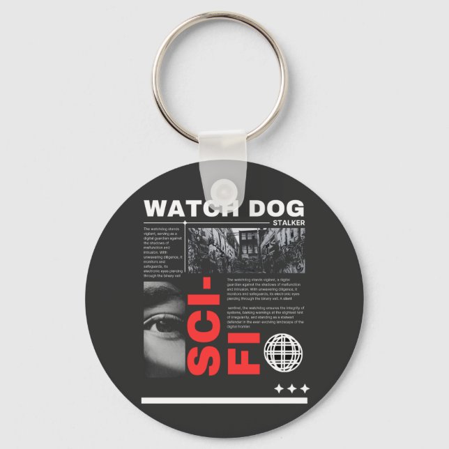 Watch Dogs Throw Pillow  Key Ring (Front)