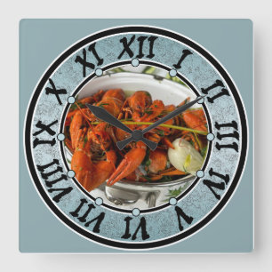 Watch face with your photo square wall clock