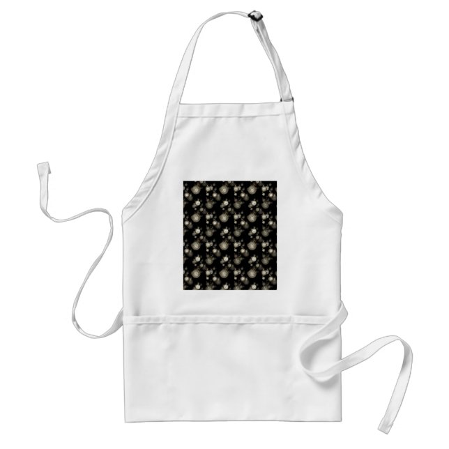 Watch faces print - steampunk patterned accessory standard apron (Front)