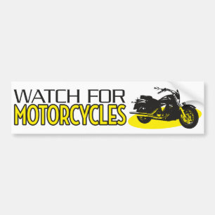 Watch For Motorcycles Bumper Sticker