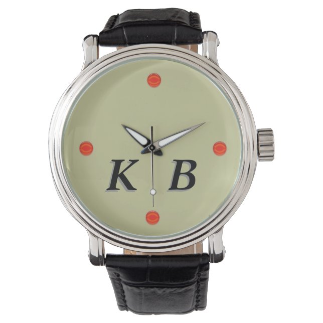 Watch - Four dots with Initials (Front)