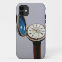 Watch gadget cane (cloisonne enamel)