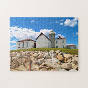 Watch Hill Lighthouse, Rhode Island Jigsaw Puzzle