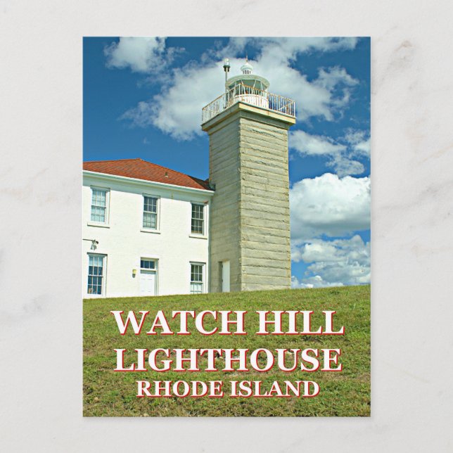 Watch Hill Lighthouse, Rhode Island Postcard (Front)