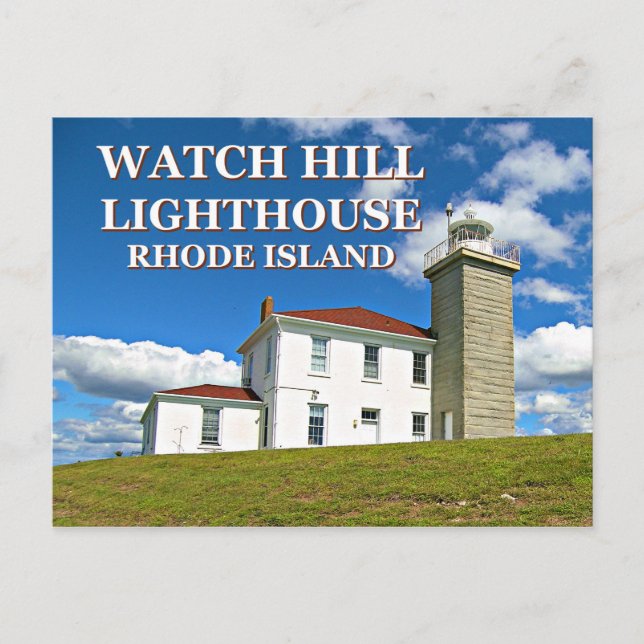 Watch Hill Lighthouse, Rhode Island Postcard (Front)