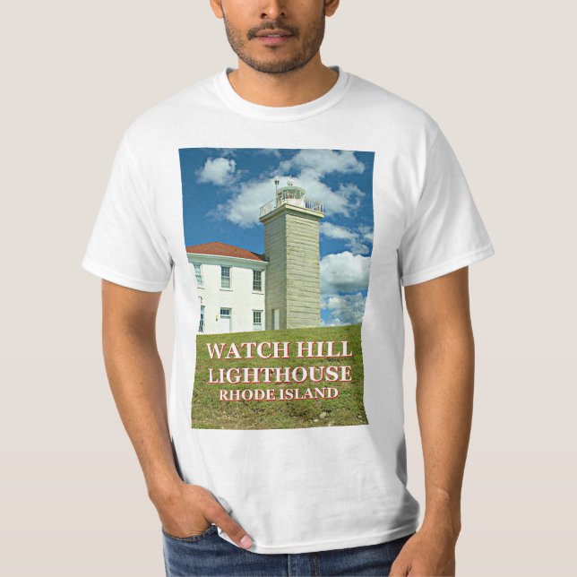 Watch Hill Lighthouse, Rhode Island T-Shirt (Front)
