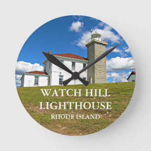 Watch Hill Lighthouse, Rhode Island Wall Clock