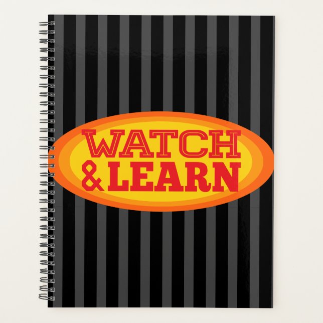 Watch & Learn Radial Oval Stripes Planner (Front)