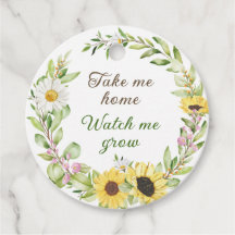 Watch Me Grow Baby Shower Sprinkle Sunflower Seed