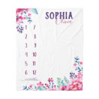 Watch me grow - watercolor flowers purple