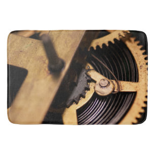 Watch Mechanics Abstract Bath Mat