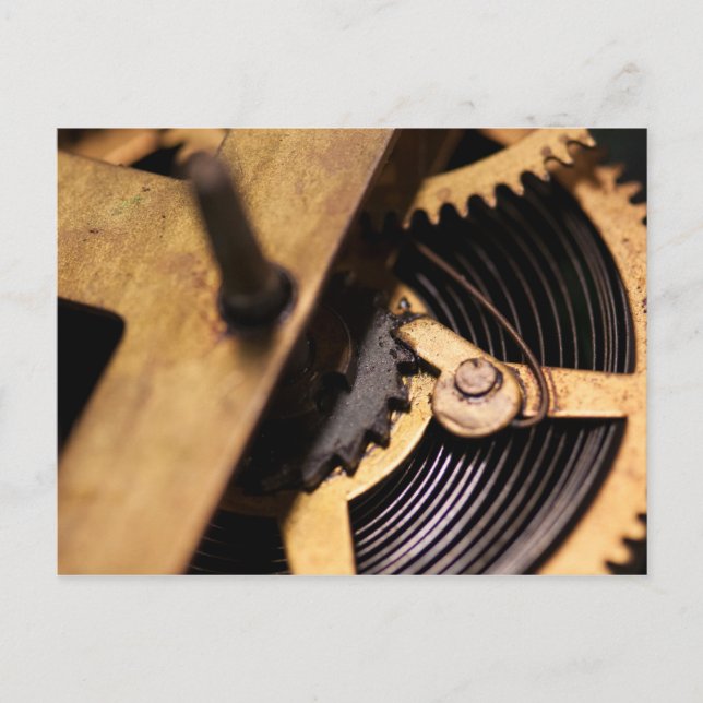 Watch Mechanics Abstract Postcard (Front)