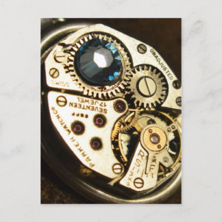 watch movement postcard