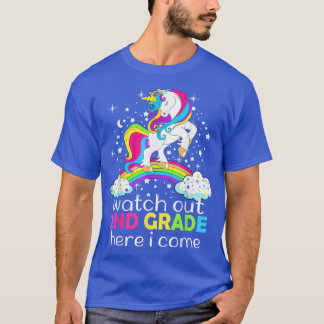 Watch Out 2nd Grade Here I Come Unicorn Back To Sc T-Shirt