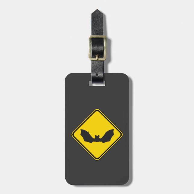 Watch Out: Bats! Luggage Tag (Front Vertical)