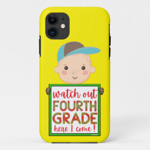WATCH OUT FOURTHGRADE HERE I COME funny cute       iPhone 11 Case