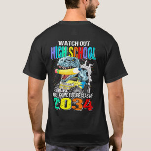 Watch Out High School Here I Come Monster Truck Di T-Shirt
