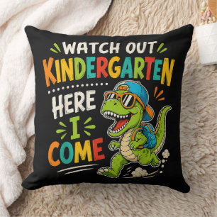Watch Out Kindergarten Here I Come Dino Cushion