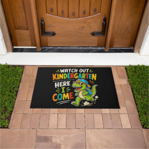 Watch Out Kindergarten Here I Come Dino Doormat