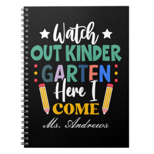 Watch Out Kindergarten, Here I Come! Fun Kids' Notebook