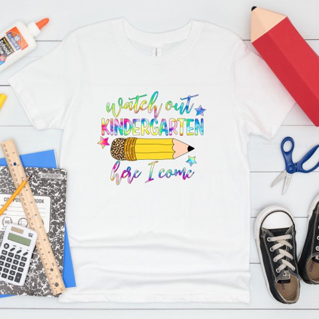 Watch Out Kindergarten Here I Come Kids T-Shirt (Creator Uploaded)