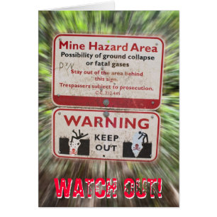 Watch Out! Mine Hazard Card