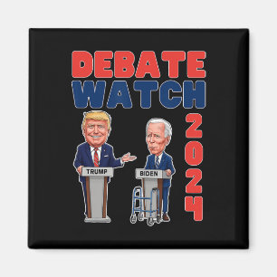 Watch Party 2024 - Trump Biden - President - Elect Magnet