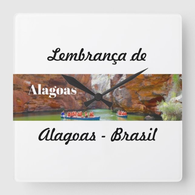 Watch souvenir of Alagoas Square Wall Clock (Front)