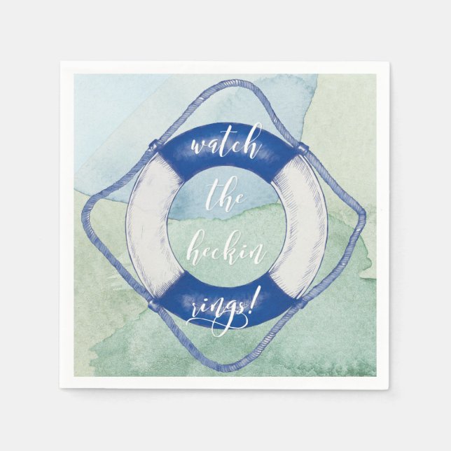 Watch the heckin rings! paper napkins (Front)