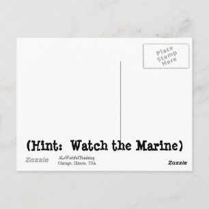 WATCH THE MARINE (1951) POSTCARD