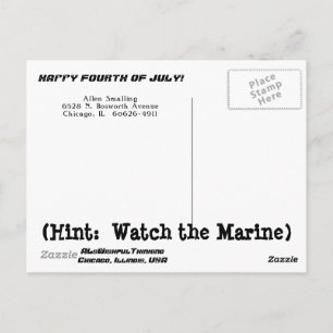 WATCH THE MARINE (1951) POSTCARD