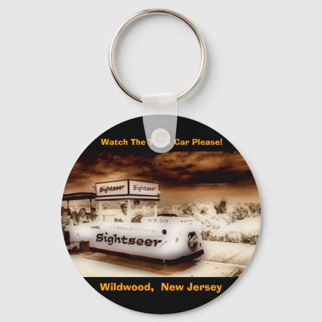 Watch The Tram Car Please Key Ring (Front)