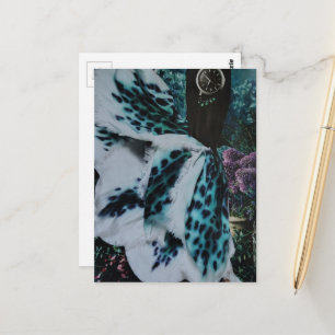 Watch the Woman Dancing A Surreal Collage Postcard