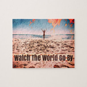 Watch the World Go By - on the beach Jigsaw Puzzle