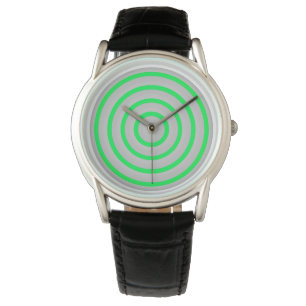 Watch with Colourful Circular Design