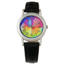watch with colourful dial
