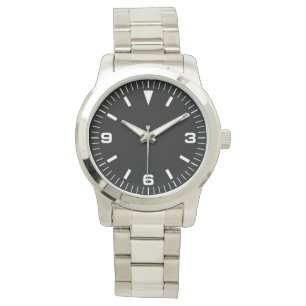 Watch with Explorer-type dial