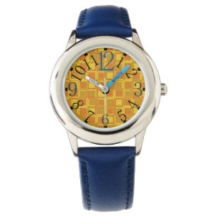 Watch with orange squares of the 70s