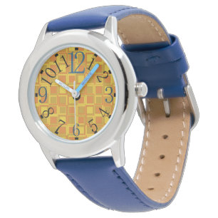 Watch with orange squares of the 70s
