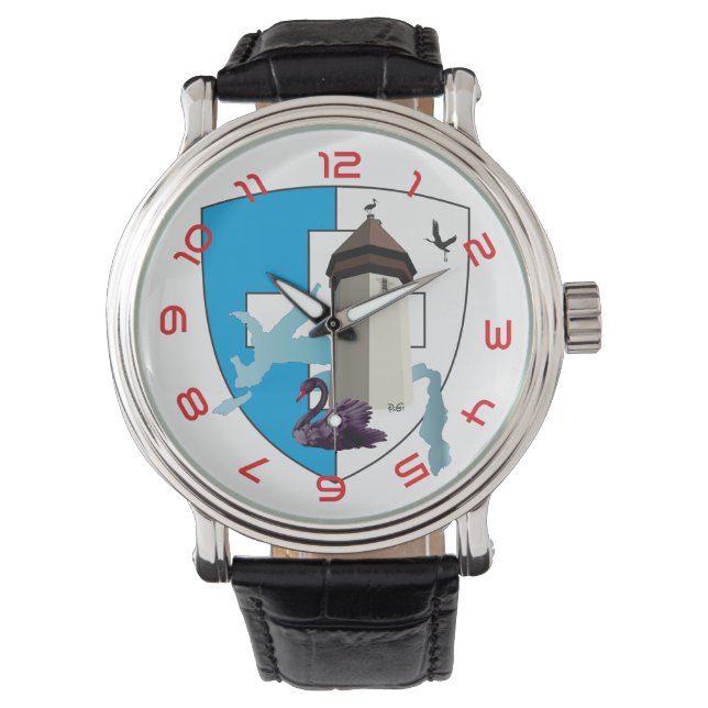 Watch with Swiss design Lucerne Switzerland (Front)
