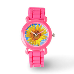 Watch with Yellow Sunflower