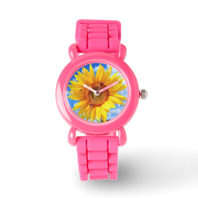 Watch with Yellow Sunflower (Front)