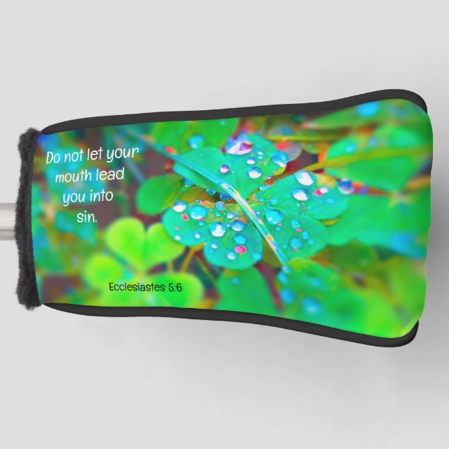 Watch Your Mouth Golf Putter Cover (Front)