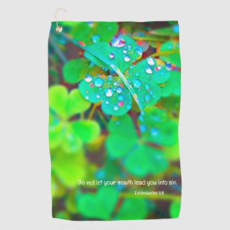 Watch Your Mouth Golf Towel