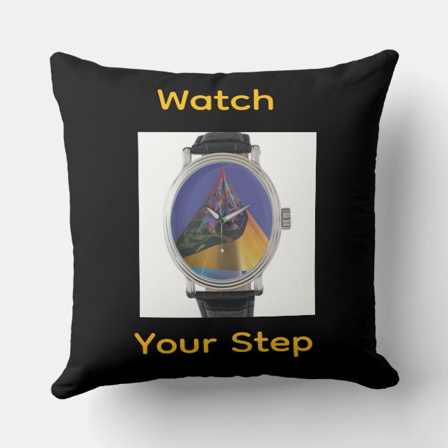 Watch Your Step Fun  Cushion (Back)