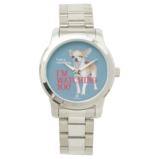 Watchdog Chihuahua - Customizable Watch (Front)
