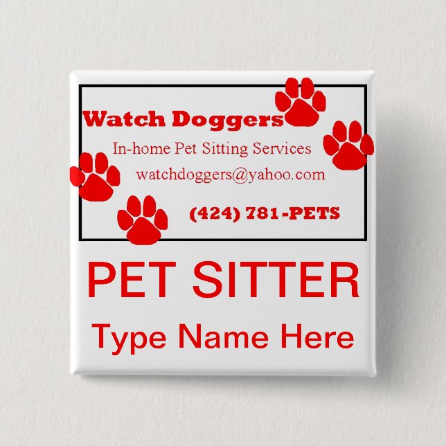 WatchDoggers.com 15 Cm Square Badge (Front)