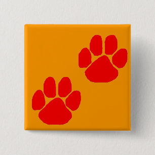 WatchDoggers.com Paw Prints 15 Cm Square Badge