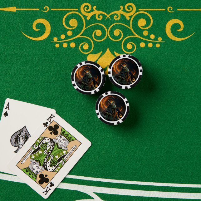 Watcher of the Afterlife – Anubis.  Poker Chips (Poker Table (Stack))